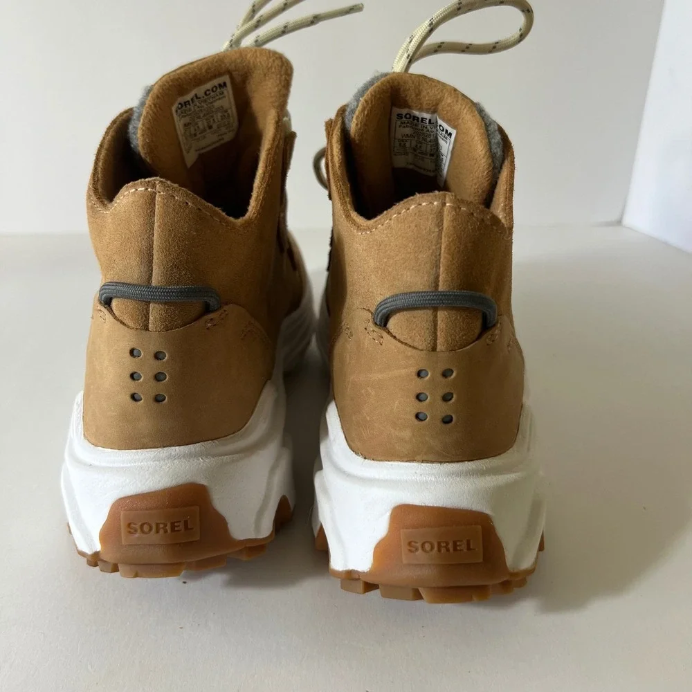 Womens Sorel Kinetic Breakthru Caribou Boots 6.5 Tawny‎ Buff Quarry